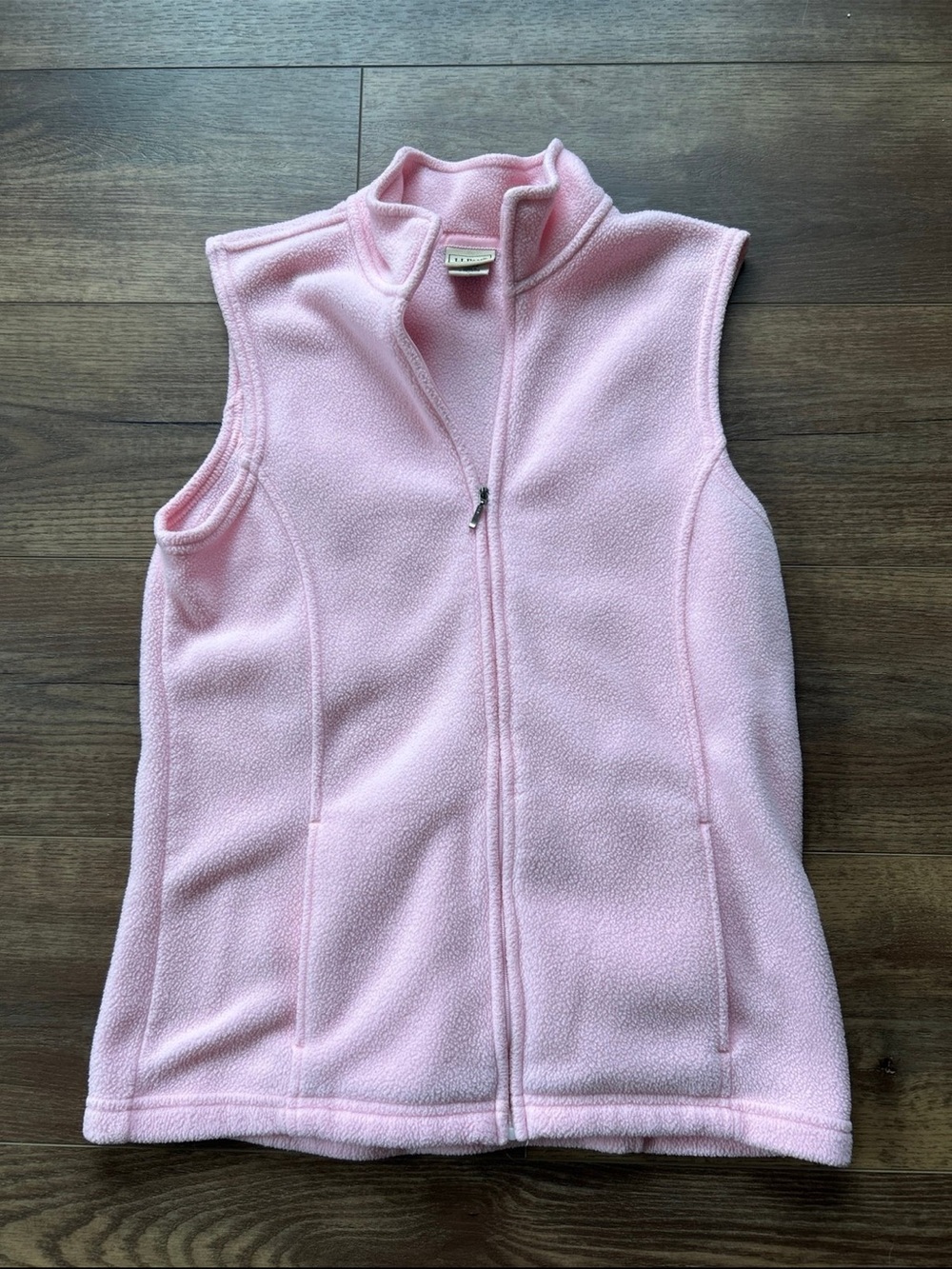 L.L. Bean Light Pink Fleece Vest - Women's Sleeveless Zip